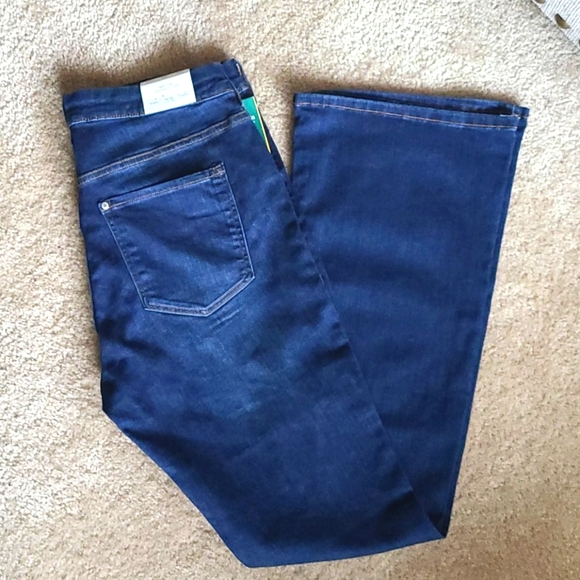 H&M High-Waist Mini Flare Blue Jean - Picture 2 of 8